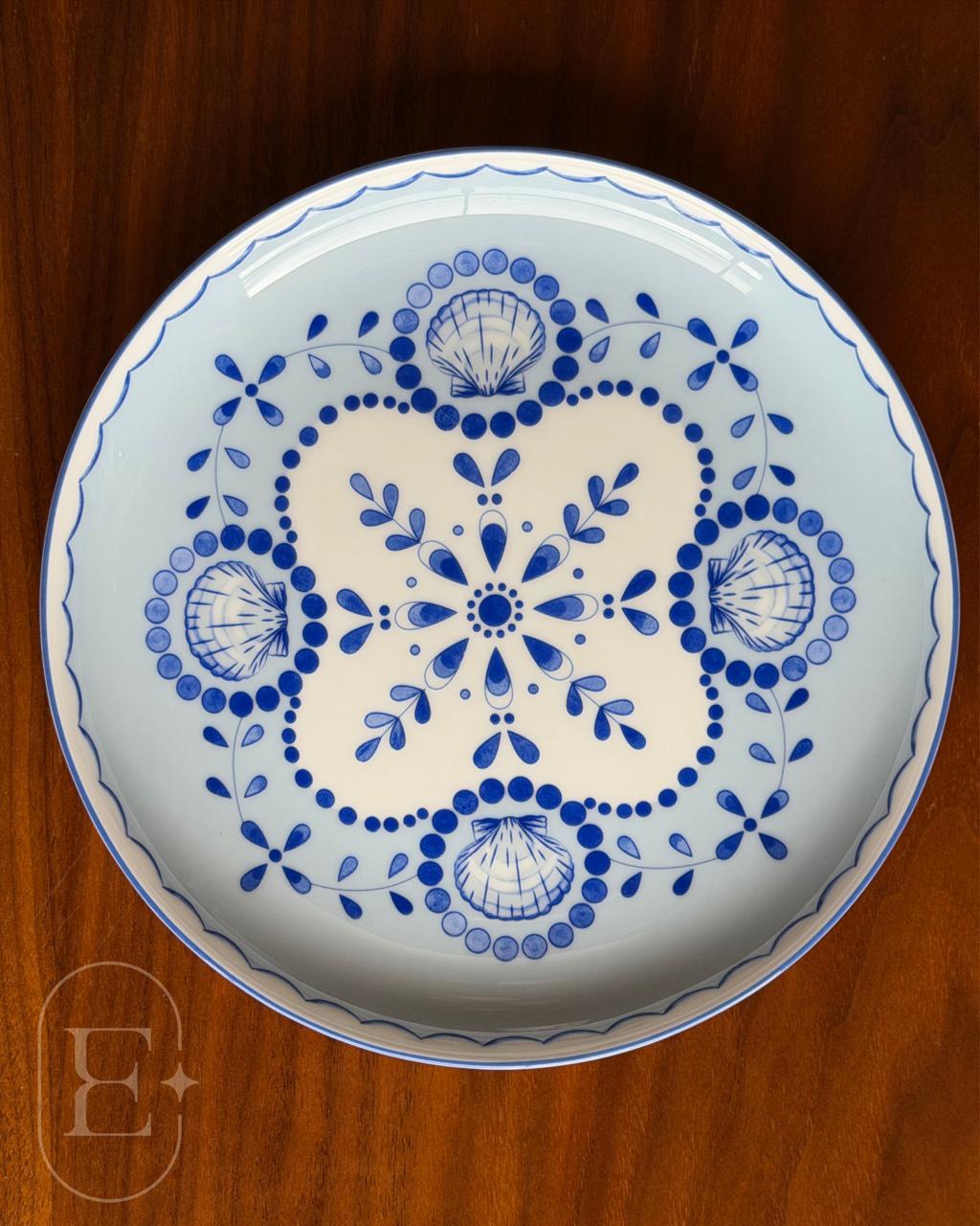 PRATO SOBREMESA BLUE RIBBON OVAL (04 UNID)