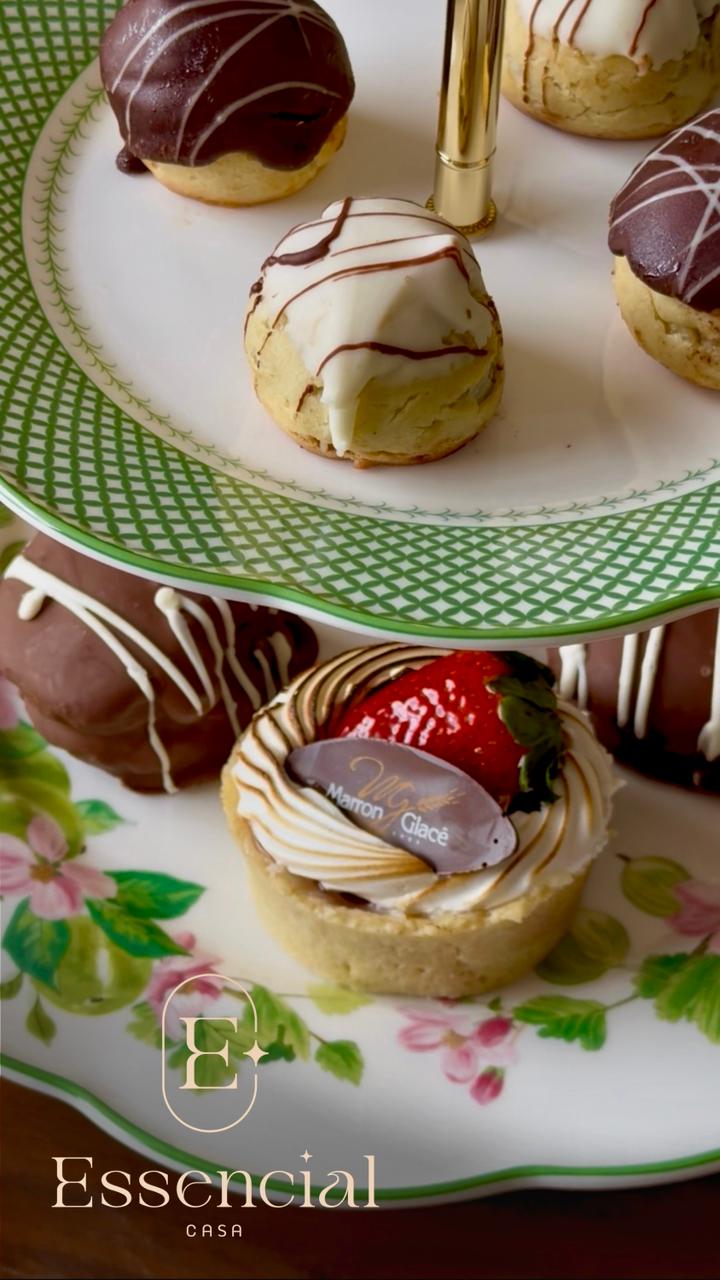 PRATO DE DOCE 2 CAMADAS HORTICOOL GREEN 16.5+20.5CM