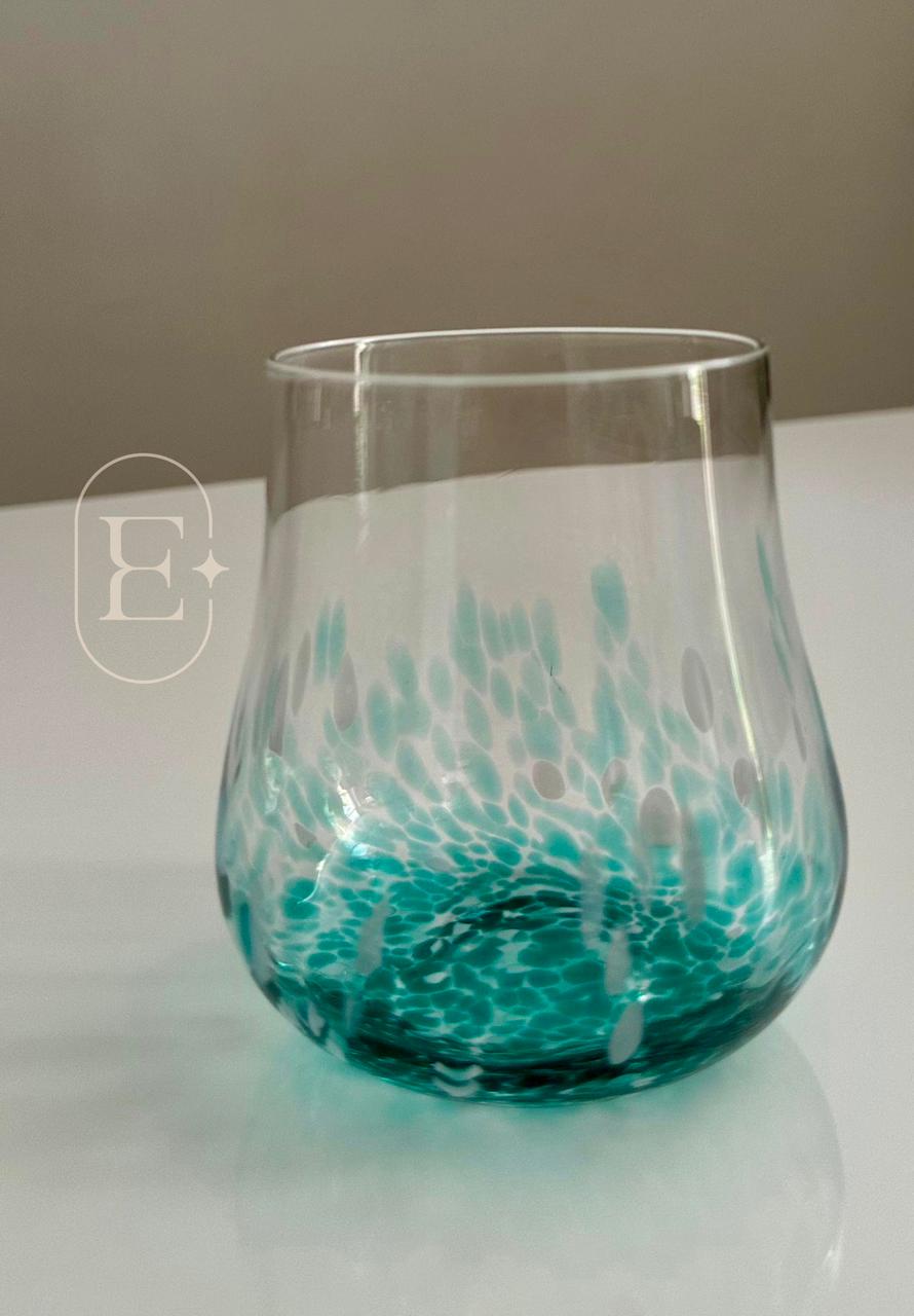 JOGO 2 COPOS BAIXO 450ml VERDE