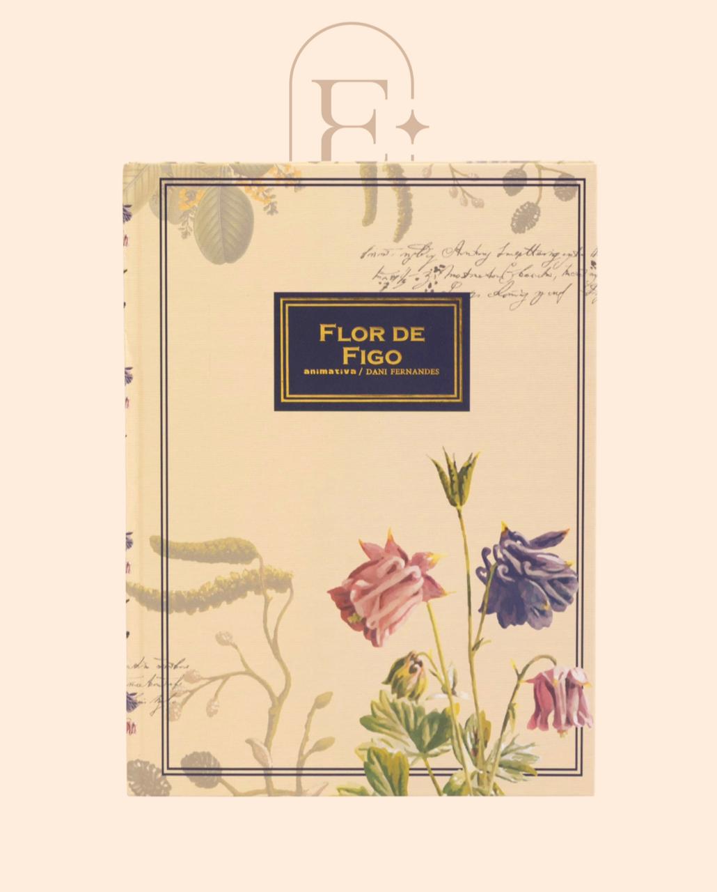 CADERNO 160 FOLHAS FLOR DE FIGO